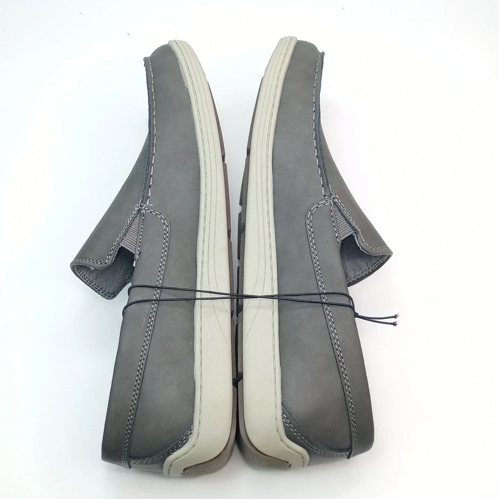 IZOD Seapoint Loafer Men Size 13 Gray Memory Foam Slip On Shoes 1861593